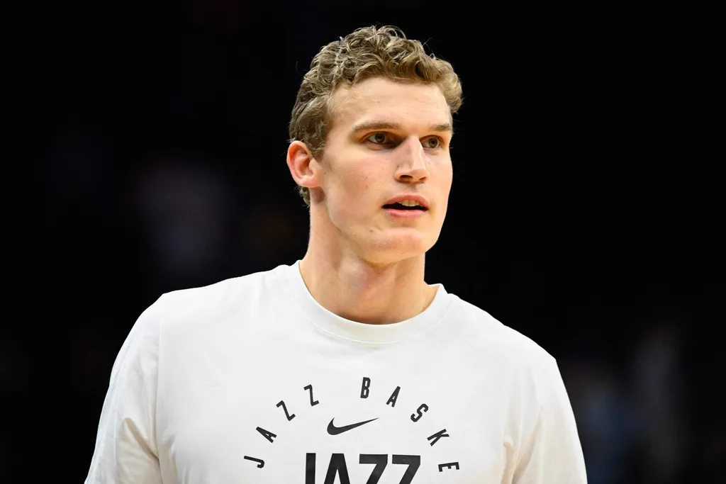 Utah Jazzin Lauri Markkanen 25. lokakuuta Salt Lake Cityssä. AFP/Lehtikuva